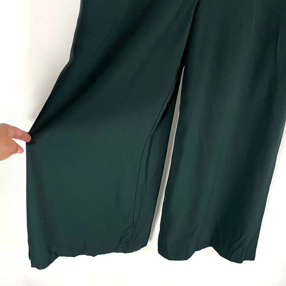 Adam‎ Lippes Green Jumpsuit Long Sleeve Wide Leg Crepe Career Casual Sz 6 - Picture 13 of 16
